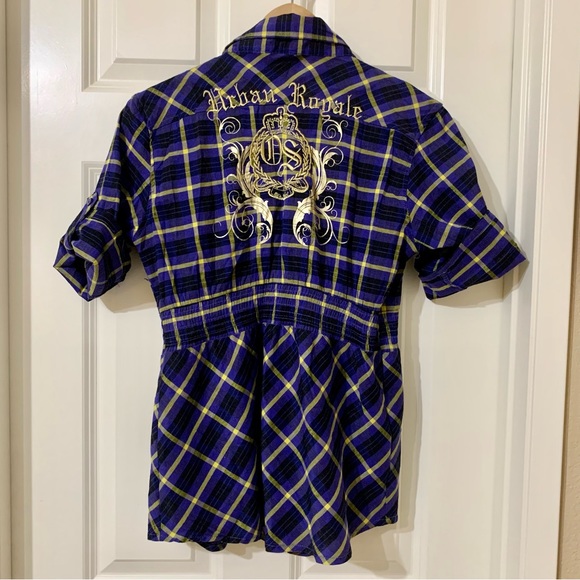 Old Skool Plaid Button Down Shirt - Picture 2 of 4